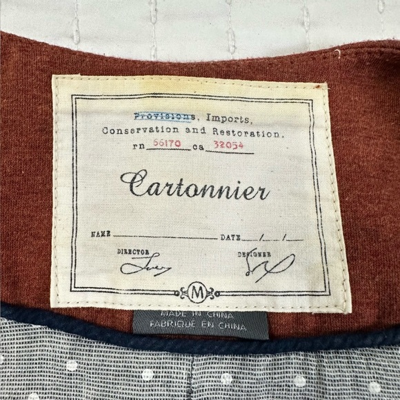 Anthropologie Cartonnier brand burnt orange blazer size M - Picture 8 of 12